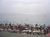 Август в Ялте :: городской пляж